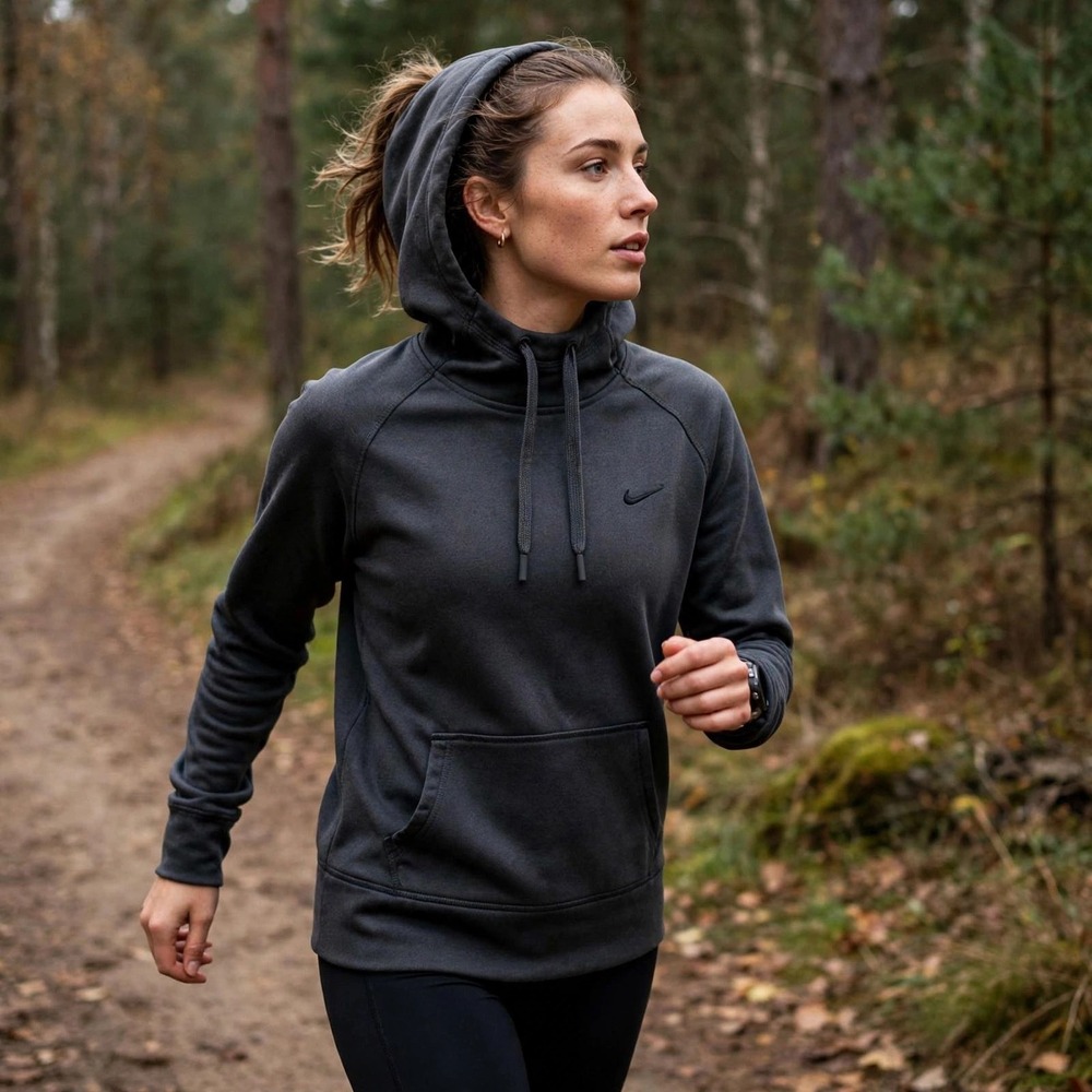Nike Therma-FIT Hoodie Women's Gray Pullover Sweatshirt Training Activewear